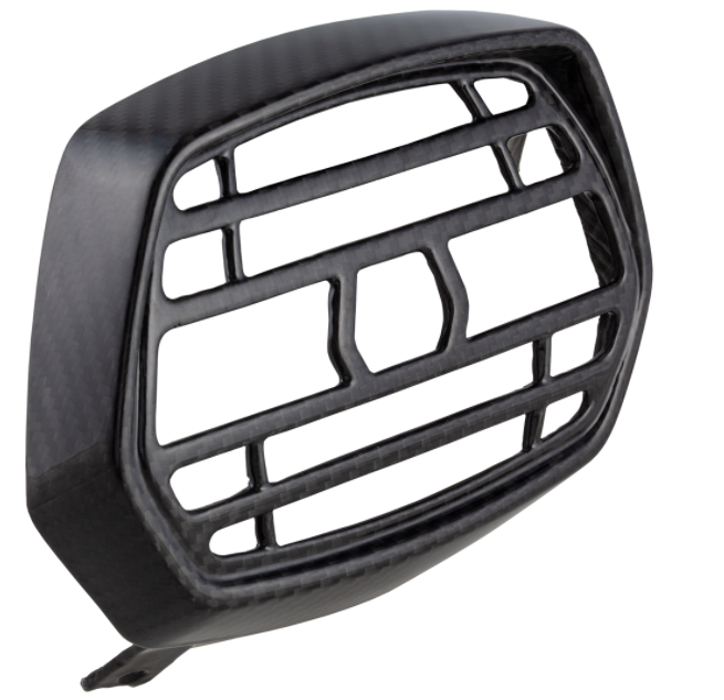 Lamp ring with grille for Vespa Sprint 50-150cc 2T/4T ('13-'18), Carbon