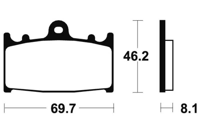 Tecnium brake pads MTR131 sintered metal