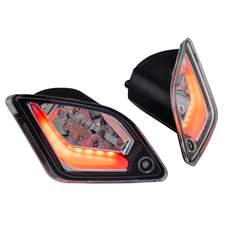 Turn signal kit front & rear for Vespa GTS/GTS Super/GTV 125-300cc, clear