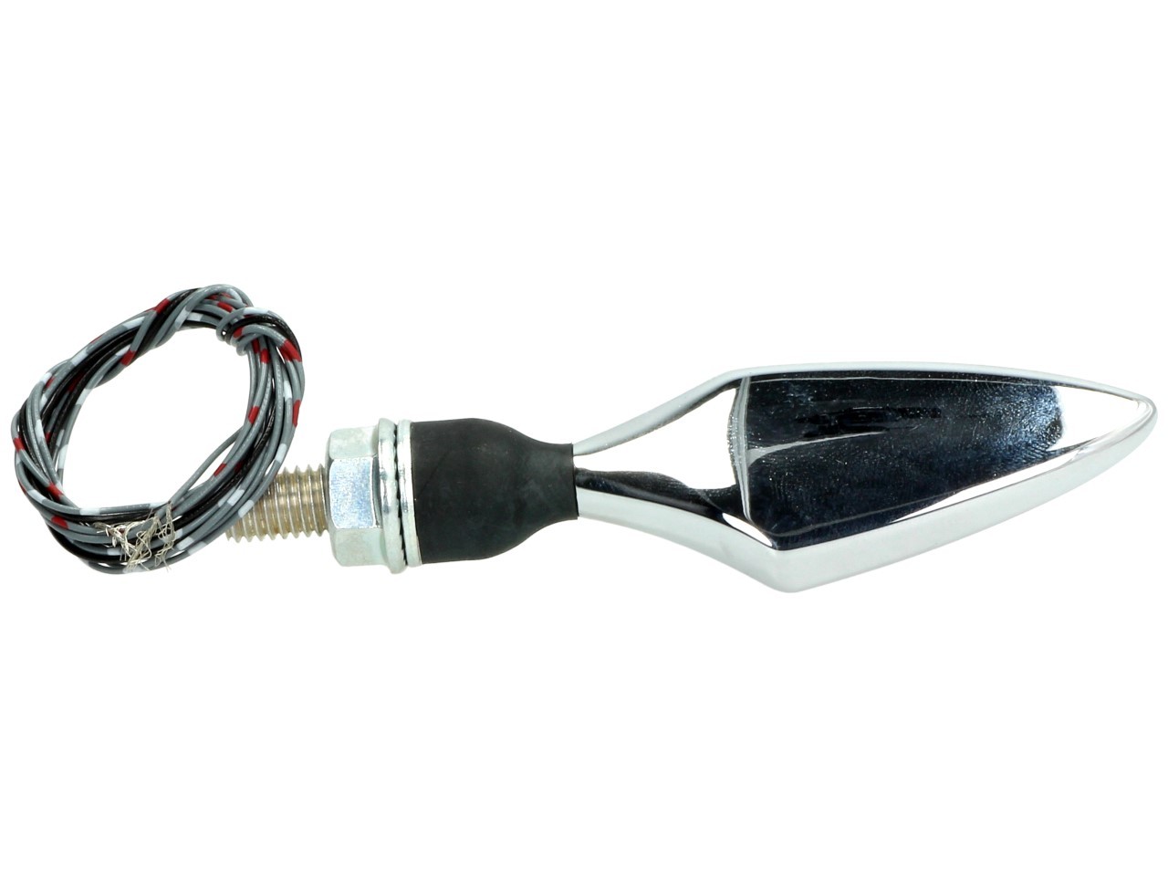 Kellermann turn signal, rear and brake light, Rhombus DF, steel, LED, HL, 12 V, shiny chrome, M8x20