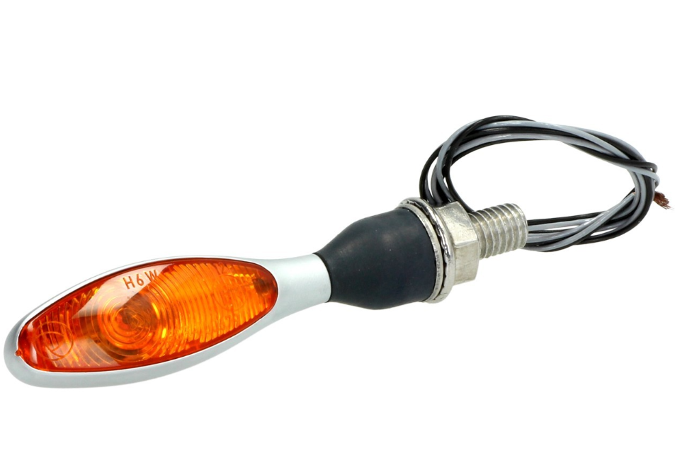 Kellermann turn signal, Micro 1000 Halogen, steel, halogen, HR/HL, 12 V, 6 W, chrome matt, M8x20