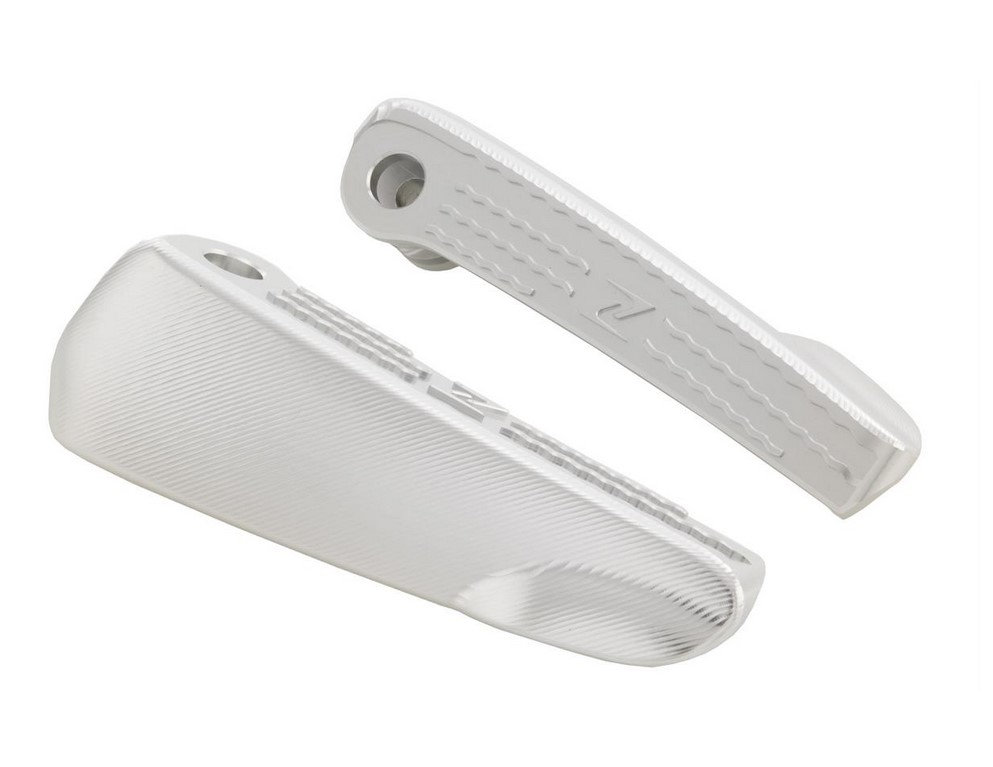 Footrests, right and left for Vespa GTS/GTS Super/GTV/GT 60/GT/GT L 125-300ccm, silver