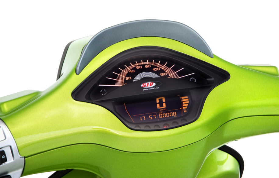 Tachometer / speedometer for Vespa Primavera / Sprint 50-150cc 2T/4T AC, black