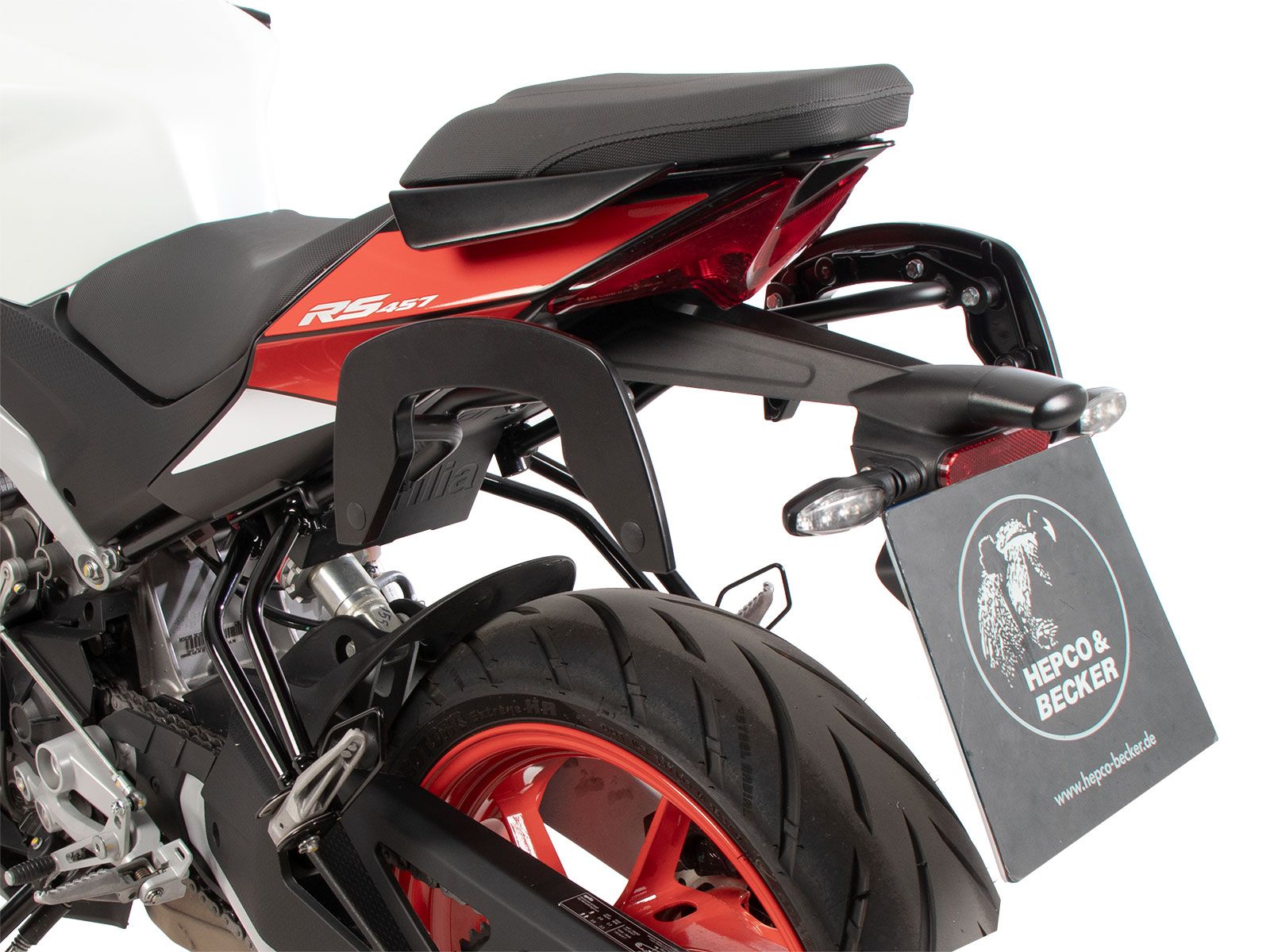 C-Bow side carrier black for Aprilia RS 457 (24-) Hepco & Becker
