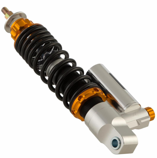 Shock absorber front for Vespa GTS/GTS Super 125-300cc ('14-'16), silver/orange