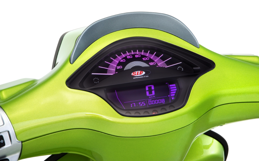 Tachometer / speedometer for Vespa Primavera / Sprint 50-150cc 2T/4T AC, black