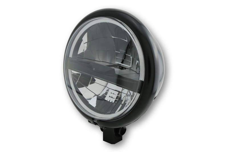 HIGHSIDER pro 5 3/4 inch Headlight Bates Style Type 5 LED Black Lower Mounting