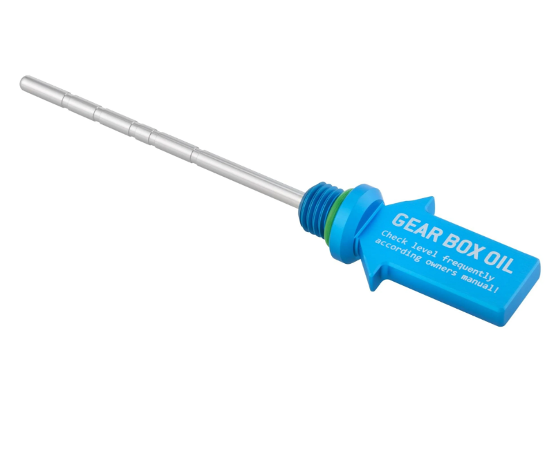 Oil dipstick gear oil, blue dull