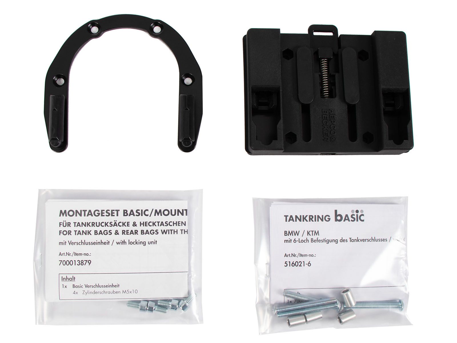 Basic tank ring incl. tank bag closure unit for Multistrada V4/S/Pikes Peak/Rally/RS (25-)
