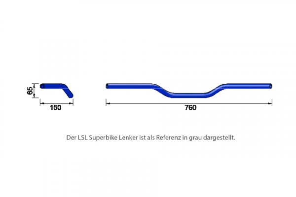 Superbike handlebar LSL steel L01