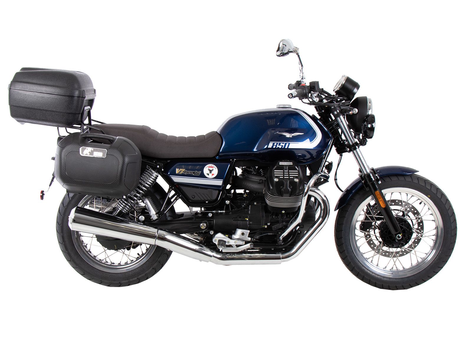 C-Bow side carrier chrome for Moto Guzzi V7 850 Special (25- ) Hepco & Becker