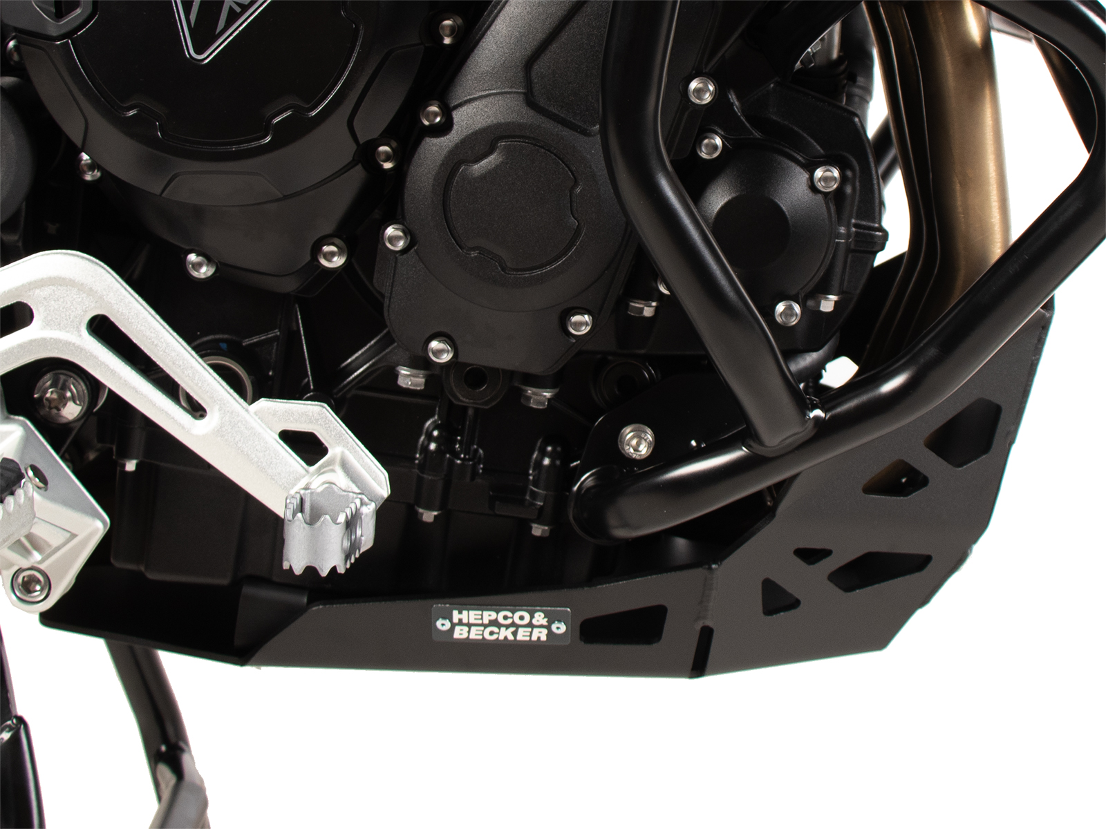 Engine protection plate black for Triumph Tiger 900 GT / Pro (24-) Hepco & Becker
