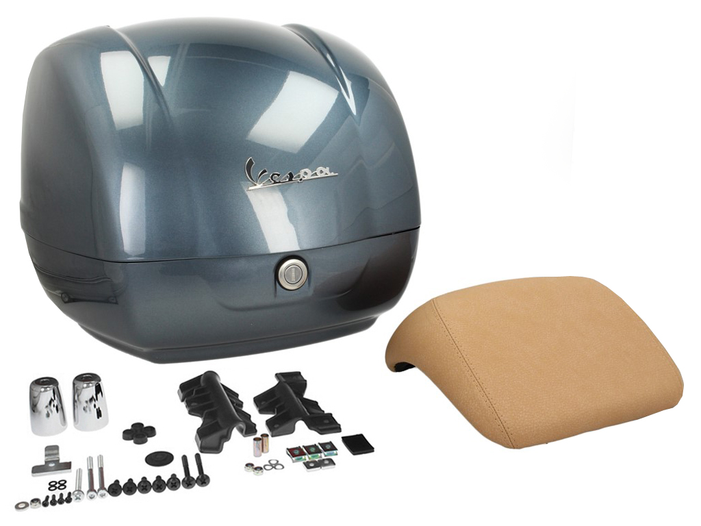 Original top case for Vespa GTS - silver / dolomiti 770/B GTS 300 2017 Euro 4