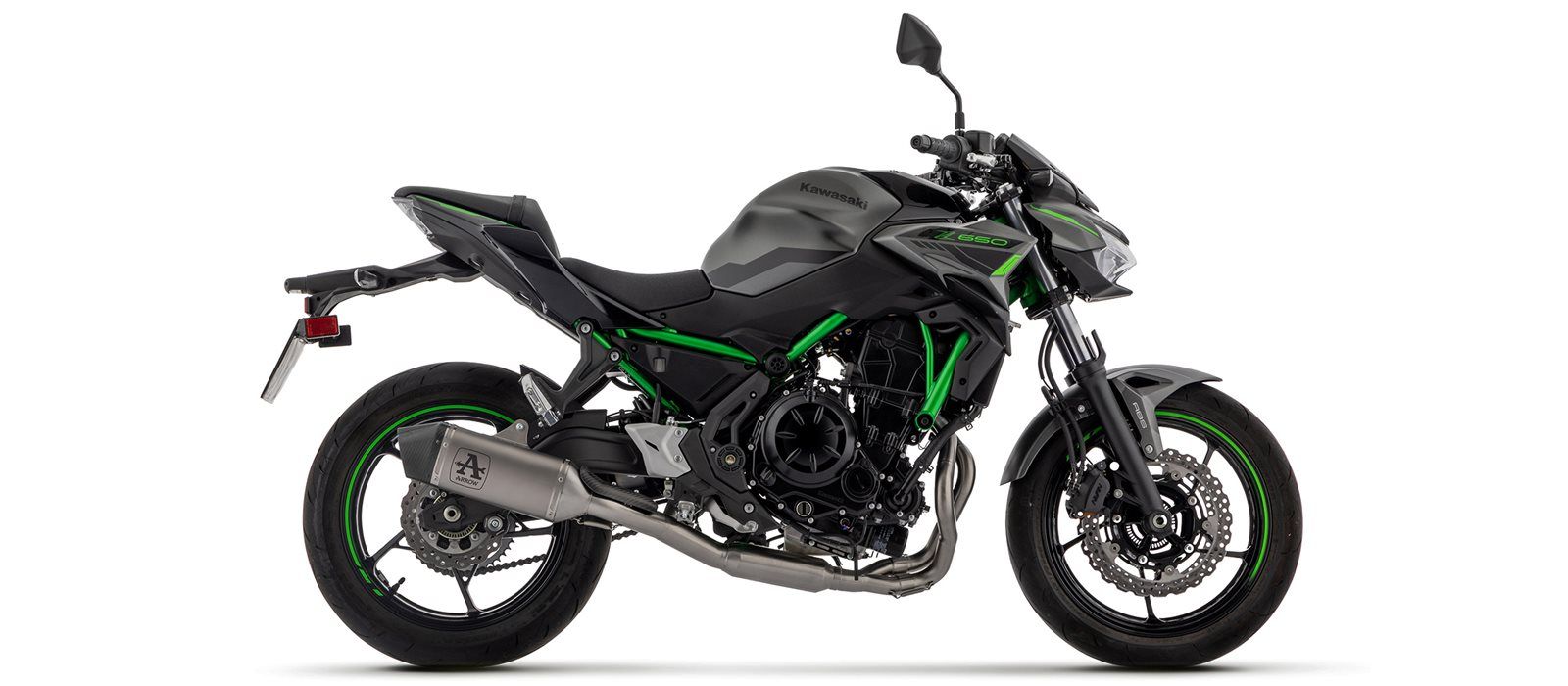 ARROW complete system titanium for Kawasaki Ninja 650, Z650 model year 2024-