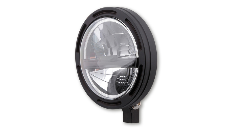 HIGHSIDER pro 5 3/4 inch headlight Frame-R2 Type 5 LED Black Lower mounting