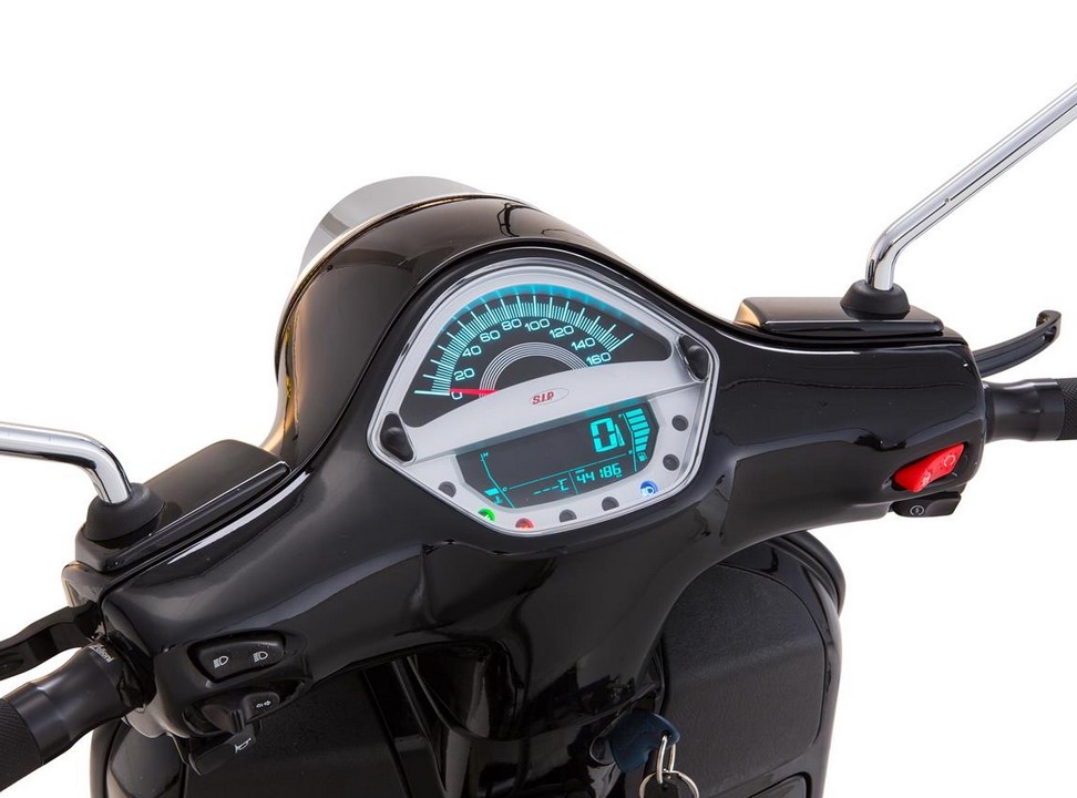Tachometer/Speedometer for Vespa GTS/GTS Super/GTS SuperSport, i.e., 125-300cc (-'14), silver