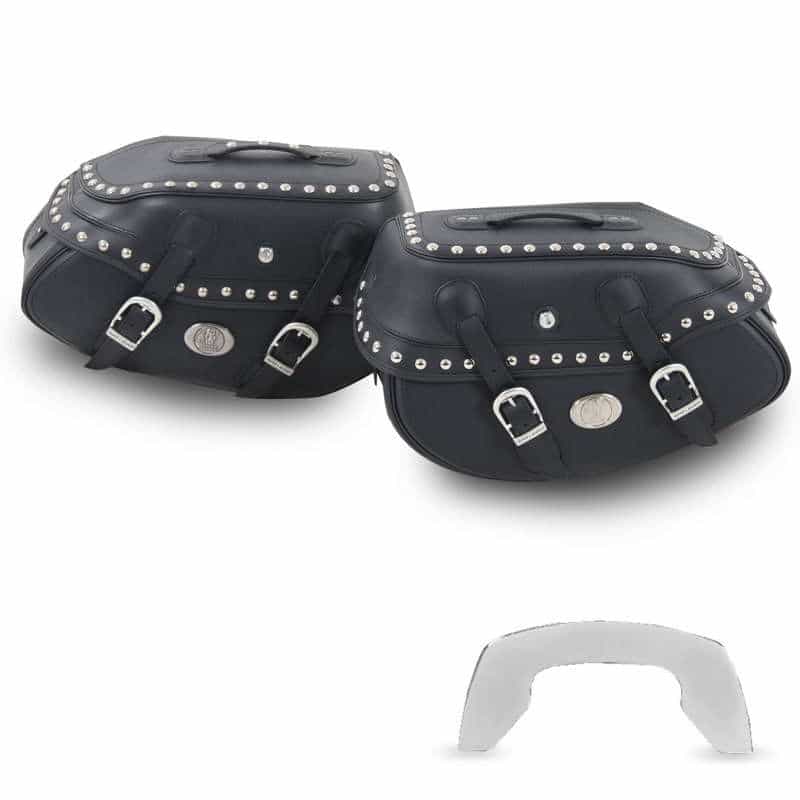 Saddlebag set Buffalo Custom black for C-Bow carrier Hepco & Becker