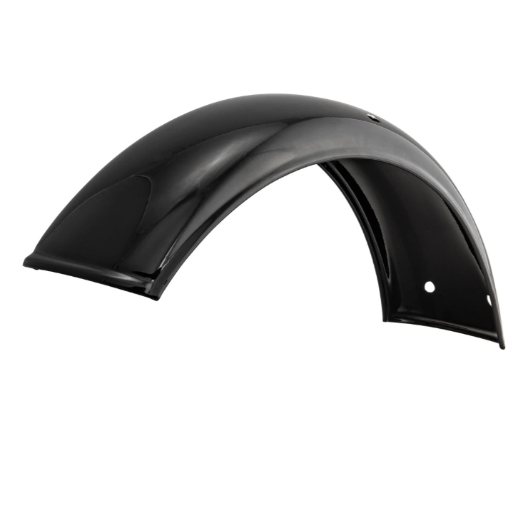 Mudguard 2.0 Garelli without bracket for Vespa PX 80-200cc, metal black glossy