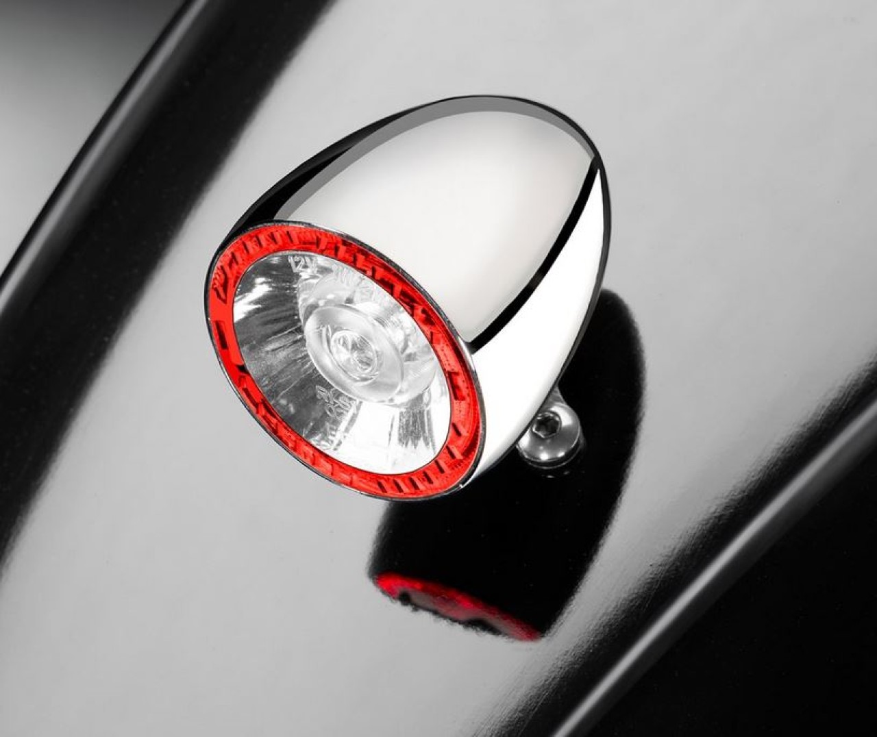 Kellermann turn signal, rear and brake light, Bullet 1000 RB, steel, LED, HL/HR, 12 V, shiny chrome
