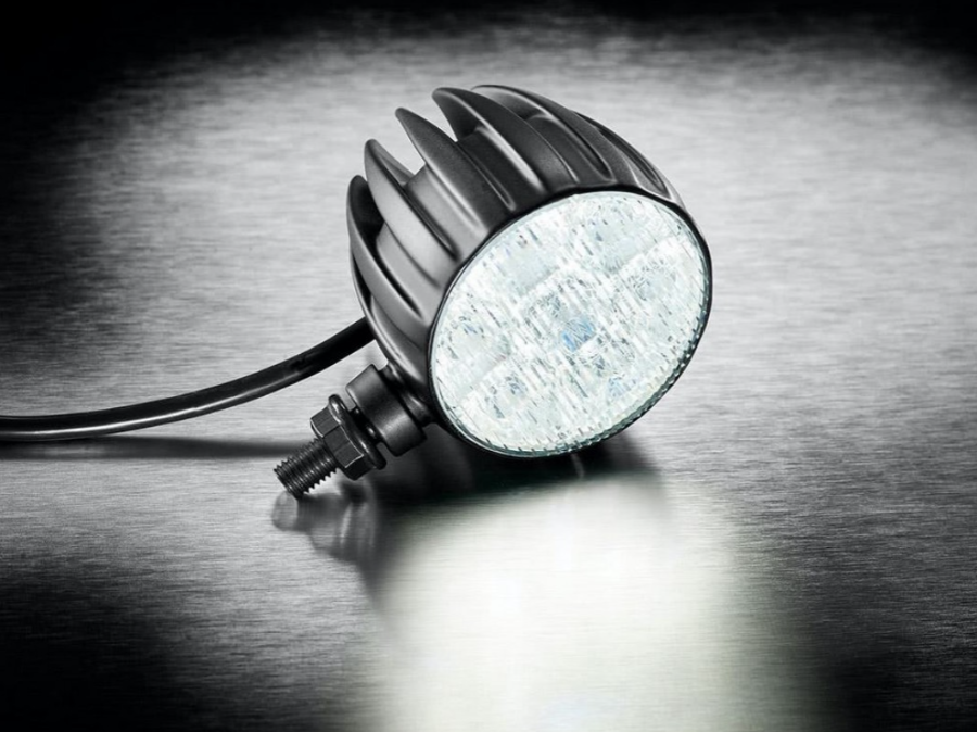 Kellermann daytime running light with position light, Dayron, aluminum, LED, VR/VL, 12 V, matt black