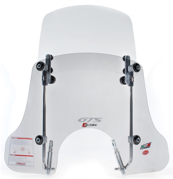Windshield FACO "Twin-Screen" for Vespa GTS/GTS Super/GT/GT L 125-300cc (-22)