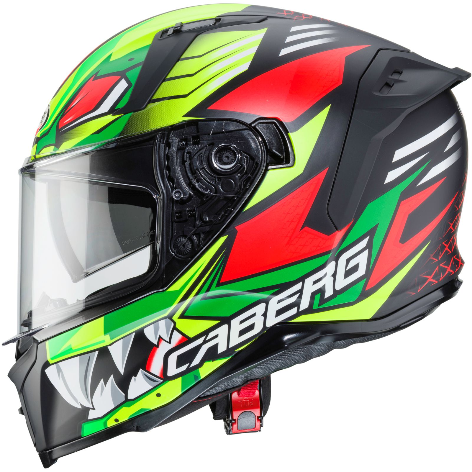 Caberg Helmet Avalon Giga, matte black / fluo yellow red