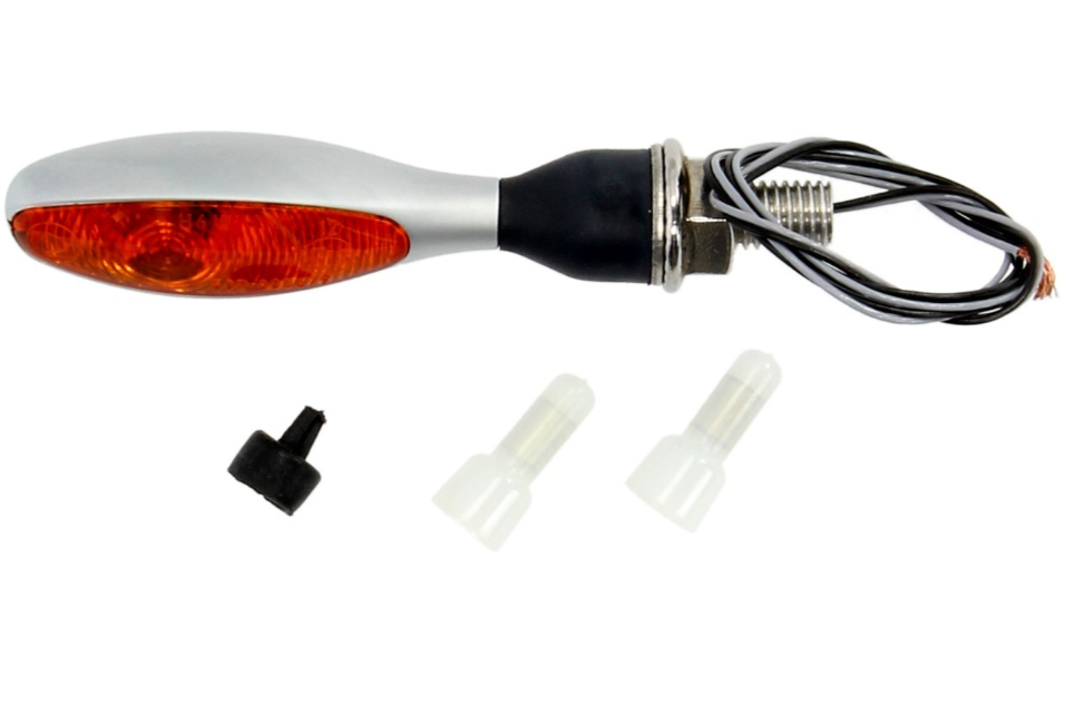 Kellermann turn signal, Micro 1000 Halogen, steel, halogen, HR/HL, 12 V, 6 W, chrome matt, M8x20