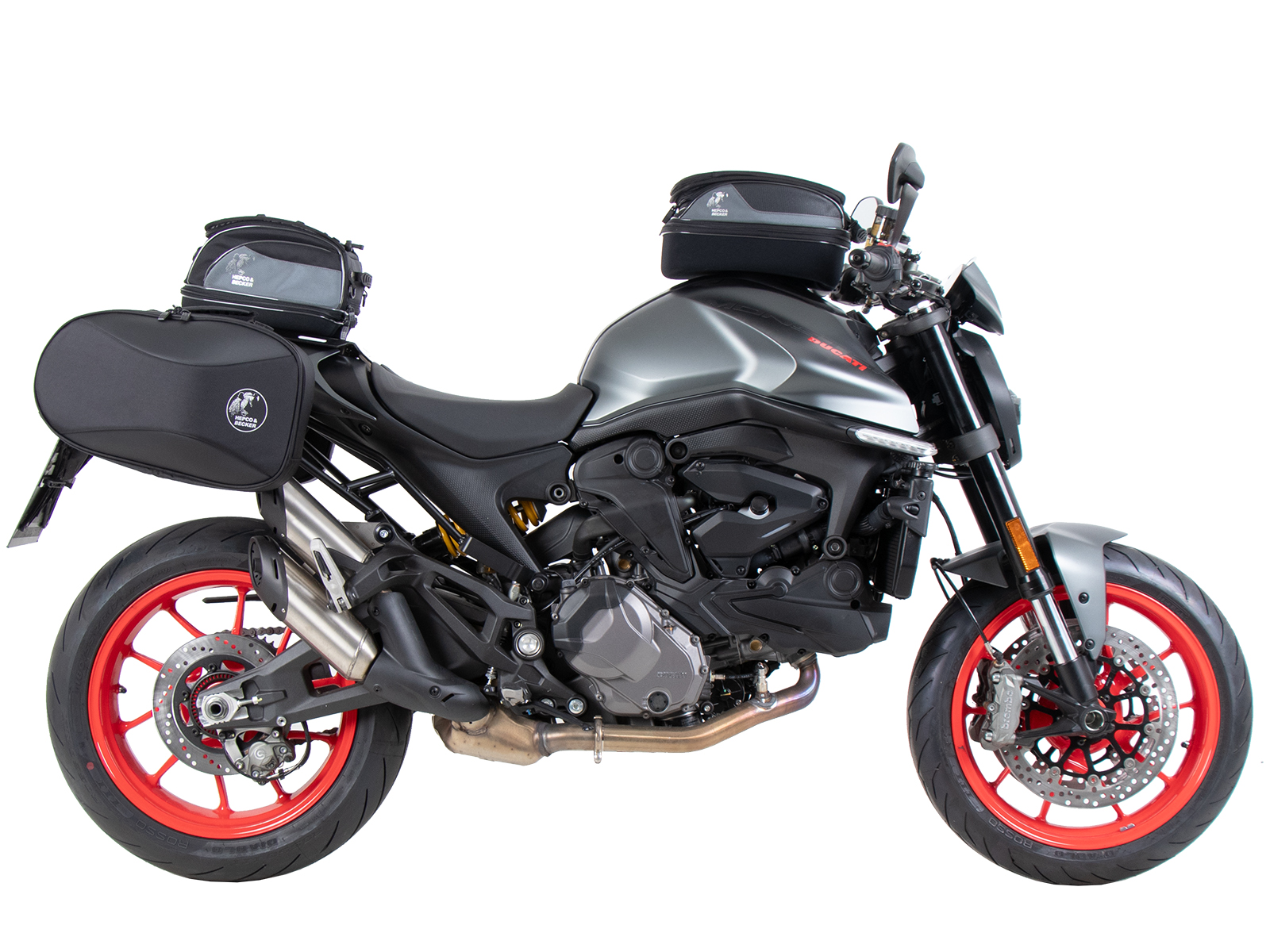 C-Bow side carrier black for Ducati Monster 937 / 937+ (21-) Hepco & Becker