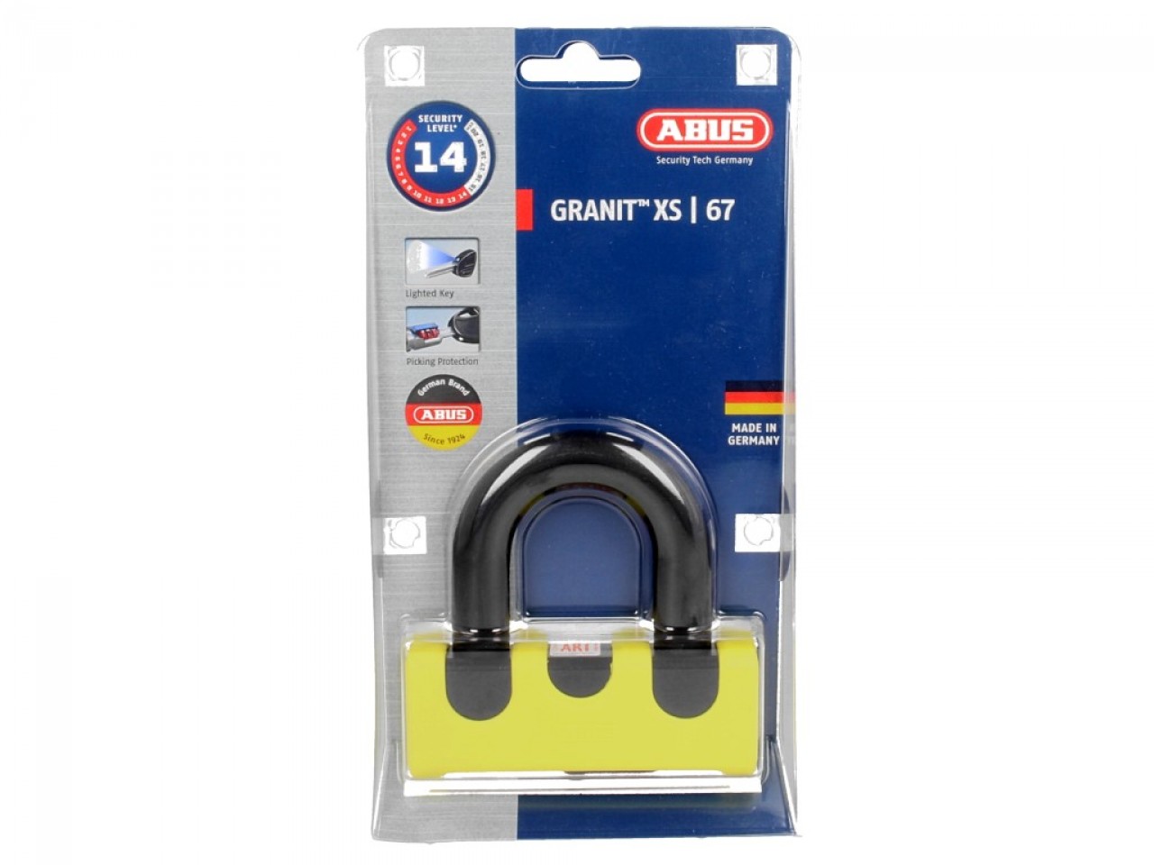 ABUS U-lock Granit Power XS 67 for motorcycle, scooter & Vespa