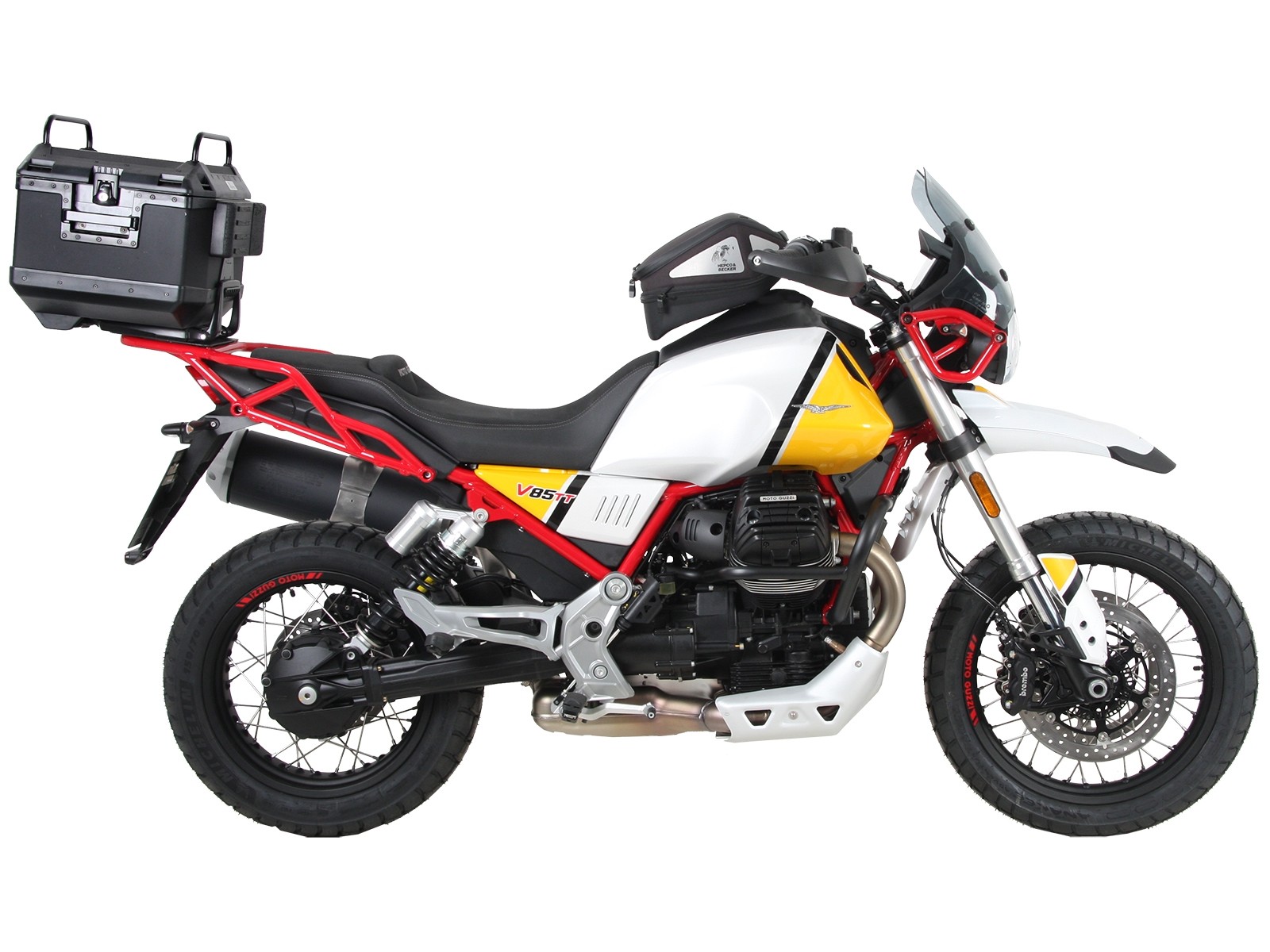 Alurack Topcaseträger black for V85 TT (Bj.19-) Hepco & Becker