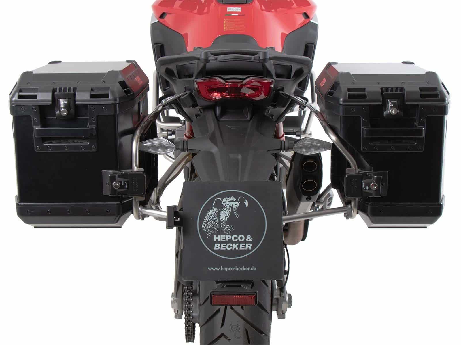 Cutout black luggage carrier set for Ducati Multistrada V4/S/S Sport/Pikes Peak (21-24) /Rally (23-24)