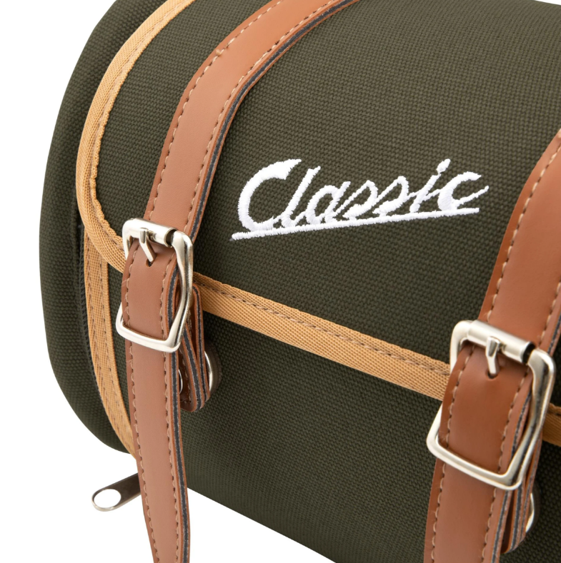 Bag "Classic" luggage rack / socius holder rear for Vespa, canvas, olive