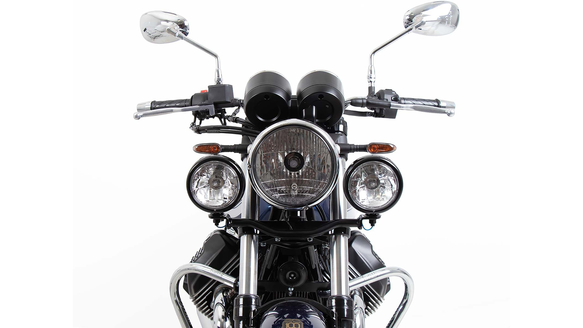 Twinlight auxiliary headlight (high beam) for Moto Guzzi V7 Special/Stone/Centenario (21-24)