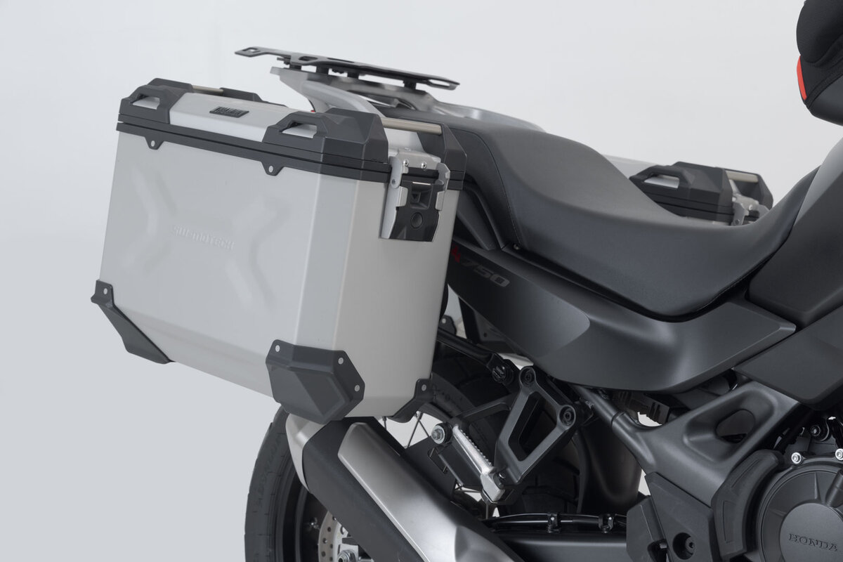 SW-Motech TRAX ADV aluminum case system 2x37L silver for Honda XL 750 Transalp (23-) SW Motech