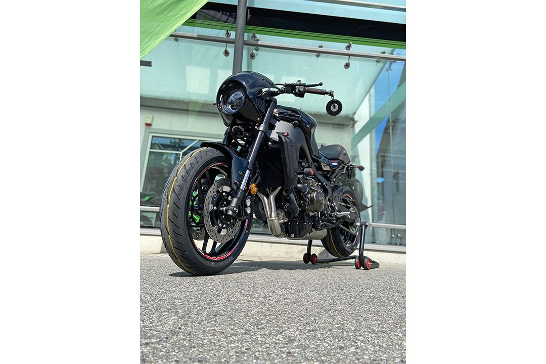 Barracuda mirror SKIN-S BAR END B-LUX black / silver