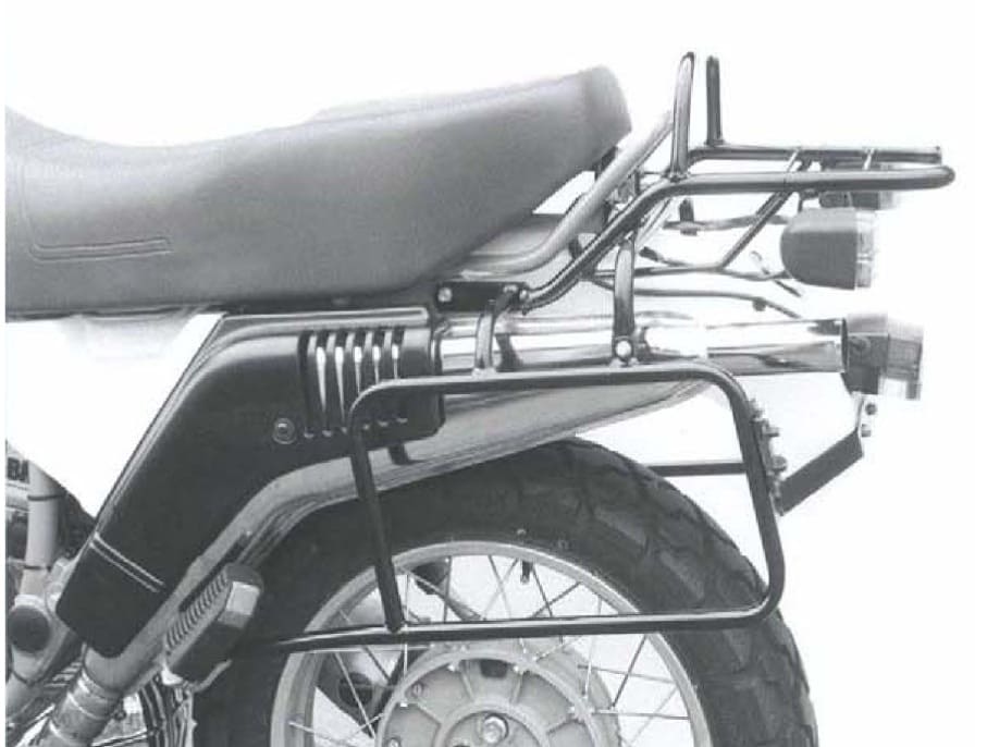 Tubular luggage rack top case carrier and side case carrier for BMW R 80 GS Basic (1996)