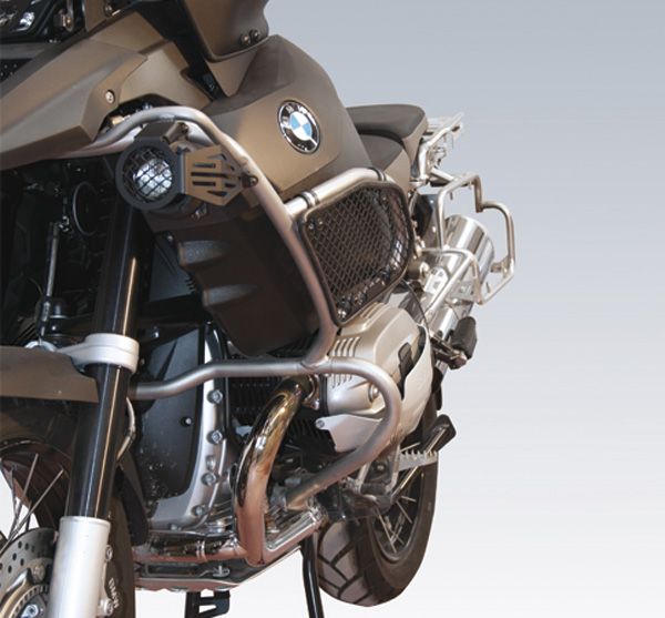 Fuel tank guard for BMW R 1200 GS Adventure, steel, black