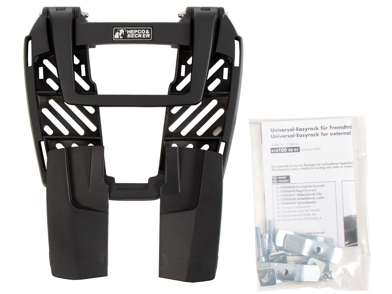 Easyrack top case carrier black for original luggage rack for BMW R 1200 R LC (15-18)
