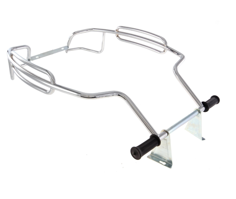 Crash bar side hood for Vespa PX 80-200cc, chrome