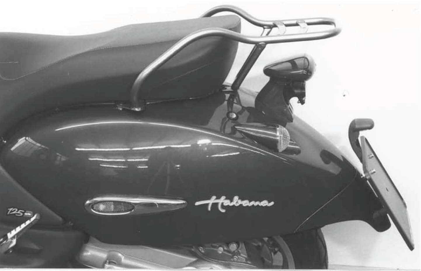 Chrome tubular luggage rack for Aprilia Habana / Mojito (99-05) Hepco & Becker