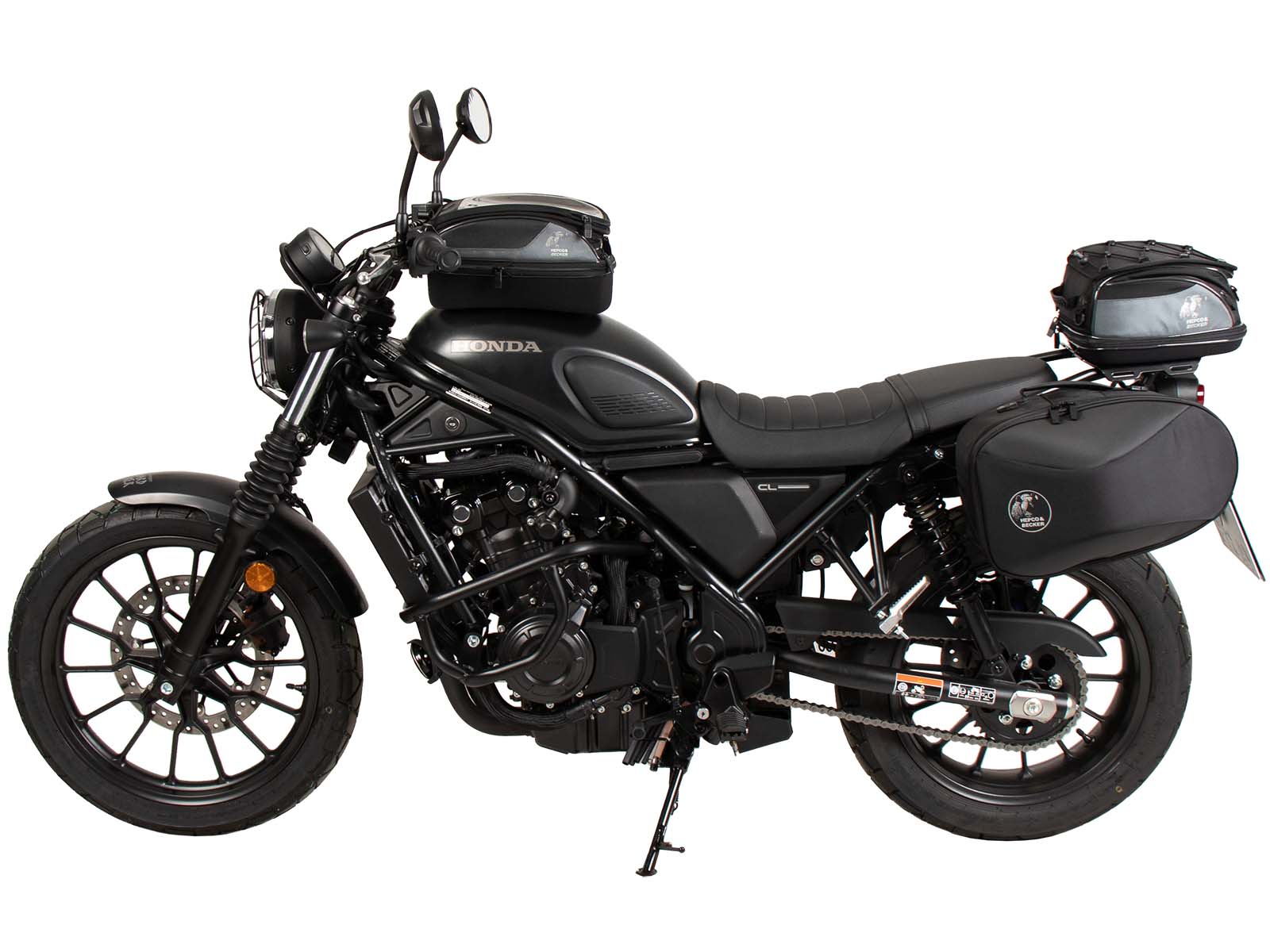 C-Bow side carrier left black for Honda CL 500 Scrambler (23-) Hepco & Becker