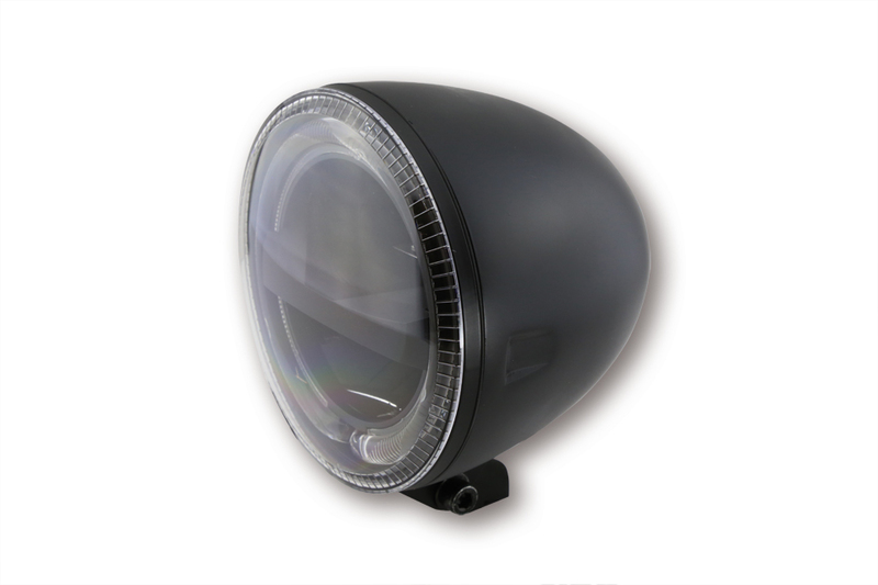 HIGHSIDER pro 5 3/4 inch Headlight Circle LED Black E-approved (1pc)
