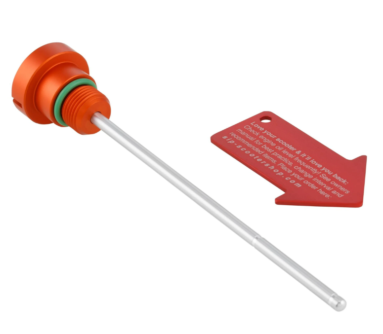 Oil filler plug engine oil for Vespa LX/S 3V i.e. 125-150ccm 4T AC, orange dull