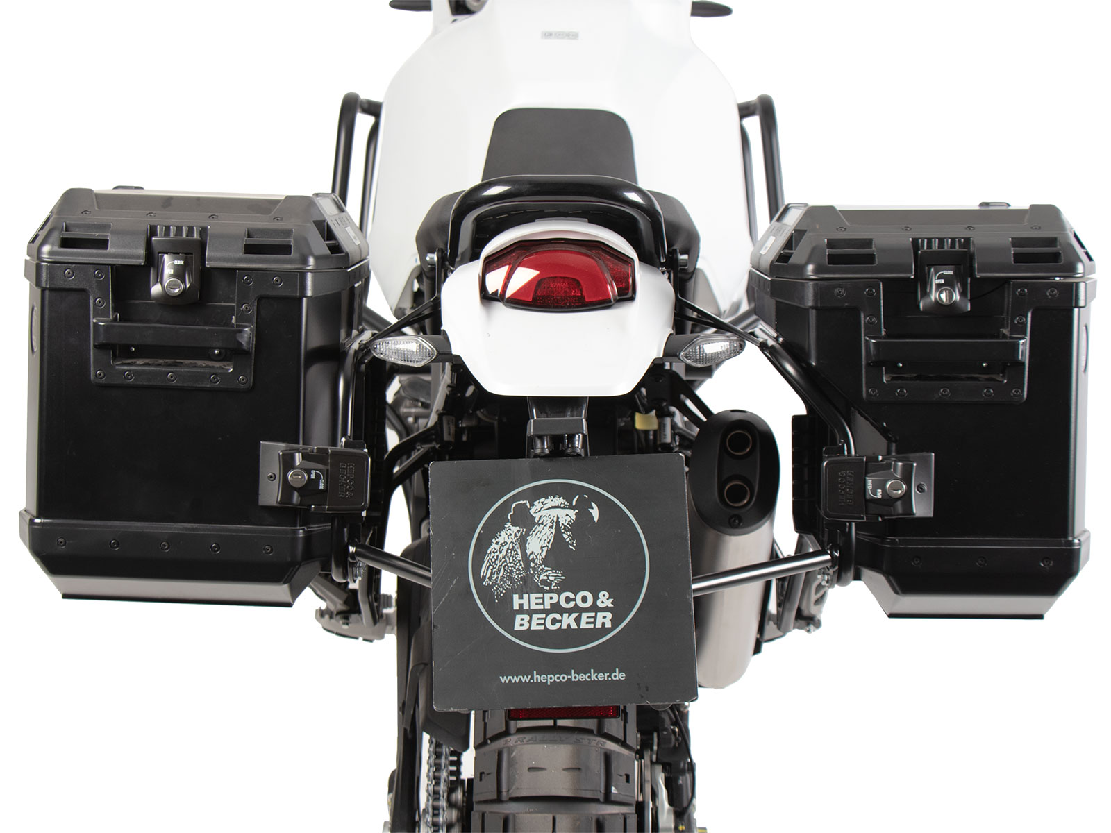 Case carrier set Cutout carrier incl. case set Xplorer Cutout black for Ducati Desert X Rally (24-)