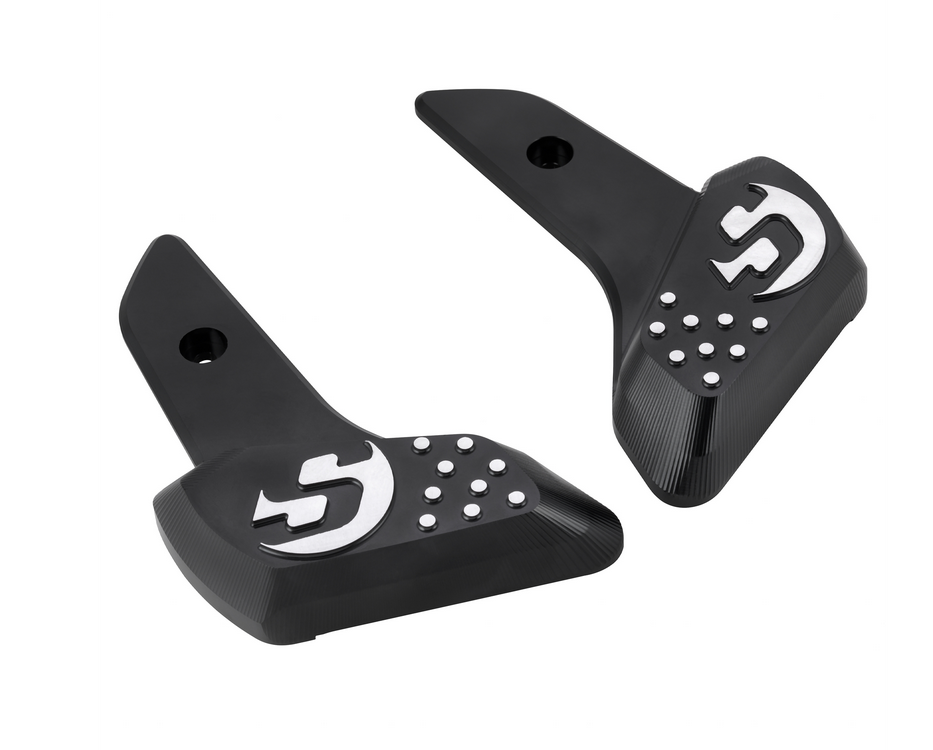 Footrests right and left for Vespa Primavera /Sprint 50-150cc 2T/4T AC, black