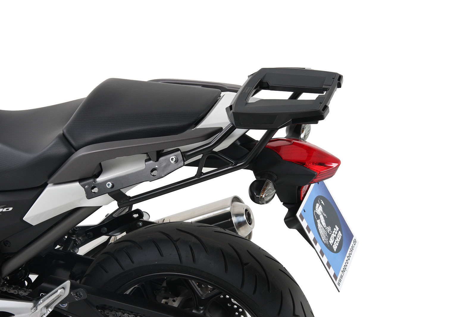 Alurack top case carrier black for Honda NC 700 S (12-13) /750 S/DCT (14-20) Hepco & Becker