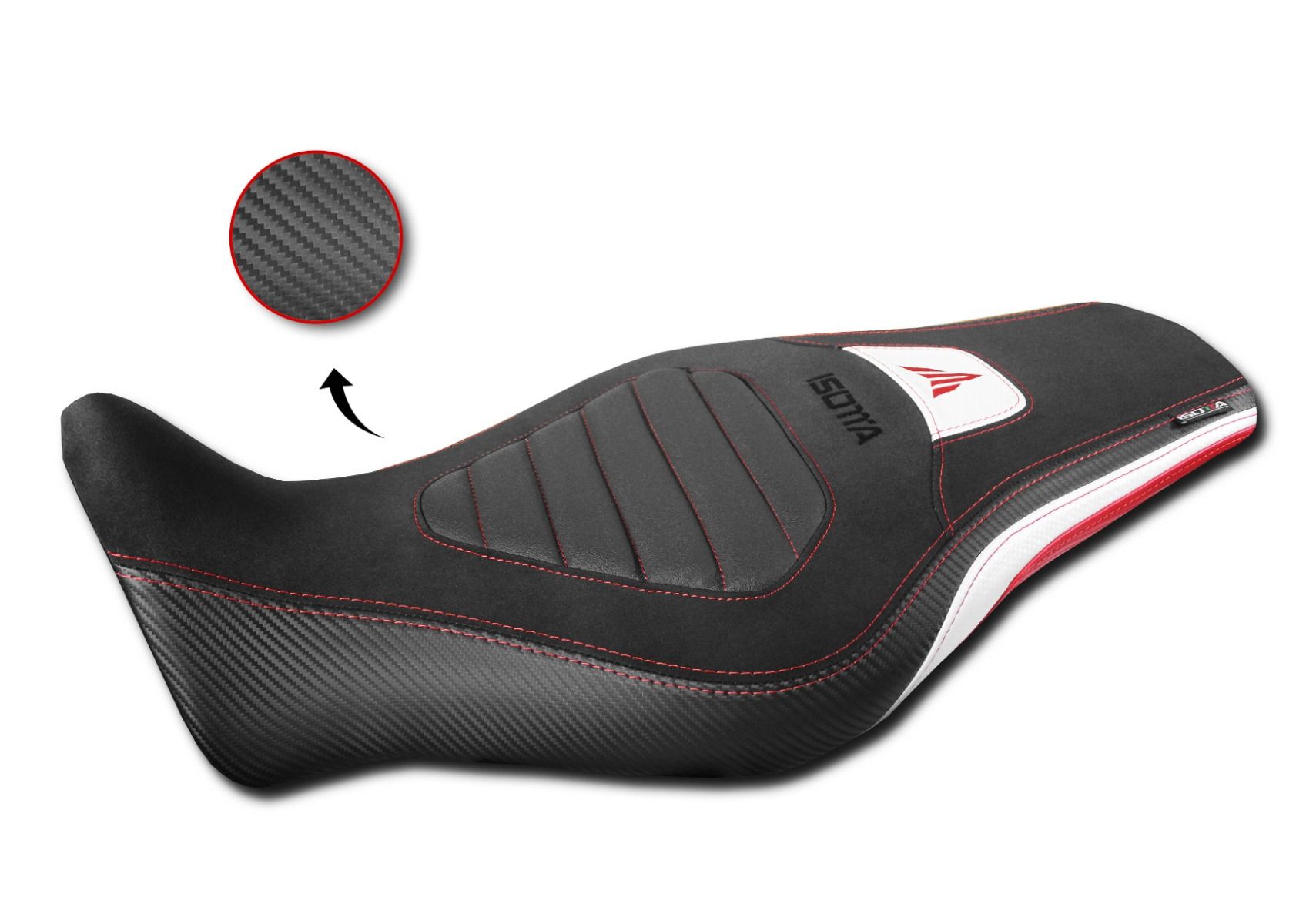 Seat cover "Comfort" red for Yamaha MT-09 (21-23)