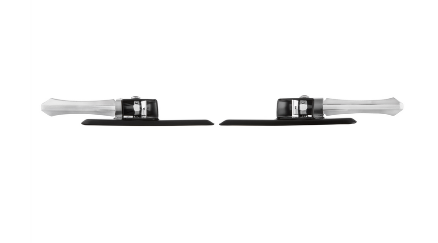 Footrests right and left for Vespa LX /LXV /S 50-150cc, black/chrome