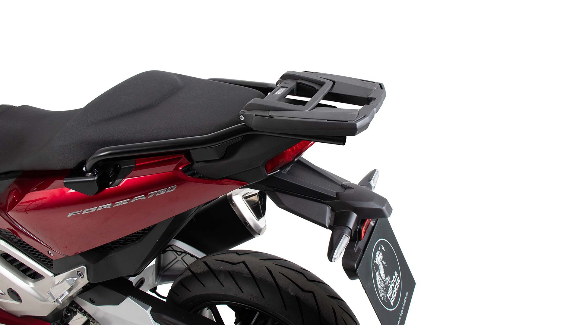 Easyrack top case carrier black for Honda NSS 750 Forza (21-) Hepco & Becker