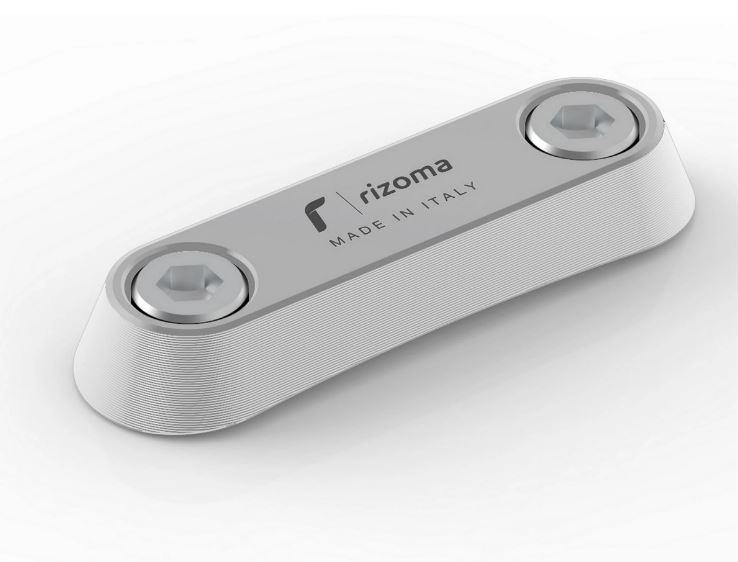 Cover thread RIZOMA passenger grab rail for Vespa GTS/GTS Super/GTV/Primavera, silver